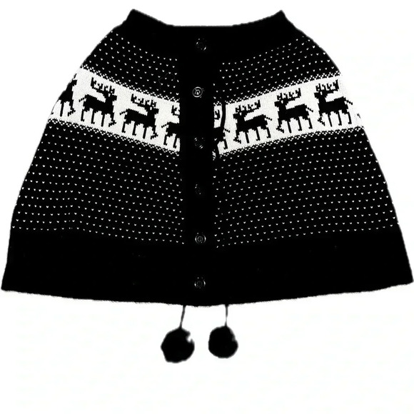 Pol EUC skirt moose button up medium sweater - Picture 1 of 3